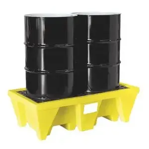 OIL SAFE 450612 Spill Pallet, 54 x 29 x 16.5 Inch Size, 2 Drum | CD9VQB