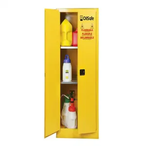 OIL SAFE 930500 Energy Safe Cabinet, Manual, 1 Shelf, 30 gal. | AG7KYH