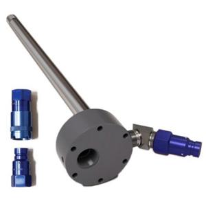 OIL SAFE 961BLMF Reservoir Adapter, Male And Female Disconnect, Blue | CD9VYB