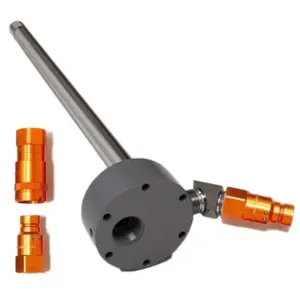 OIL SAFE 961ORMF Reservoir Adapter, Male And Female Disconnect, Orange | CD9VYF