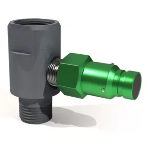 OIL SAFE 96212MGM Gear Box Adapter, Male Disconnect, 1/2 Inch Size, Mid Green | CD9VZV