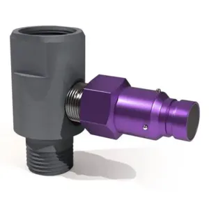 OIL SAFE 96212PLM Gear Box Adapter, Male Disconnect, 1/2 Inch Size, Purple | CD9VZX