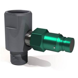 OIL SAFE 9621DGM Gear Box Adapter, Male Disconnect, 1 Inch Size, Dark Green | CD9VYR