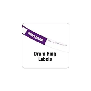 OIL SAFE PA22005 Fluid ID Label, Adhesive, 0.5 x 5.5 Inch Drum Ring | CD9VFB