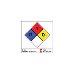 OIL SAFE PA30003 NFPA-Etikett, 3.25 Zoll x 3.25 Zoll Größe, selbstklebend | CD9VFH
