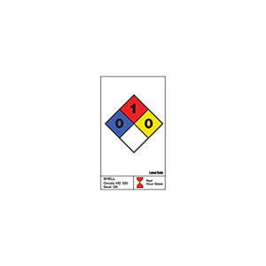 OIL SAFE ZP30006 Individuelles NFPA-Etikett, 2.2 Zoll x 3.4 Zoll Größe, Plastikkarte, einseitig | CD9VFT