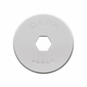 OLFA RB18-2 Rotary Cutter Blade, Straight, 18 mm Blade Dia, Stainless Steel, 0.3 mm Blade Thickness | CT4MFP 2CJV3