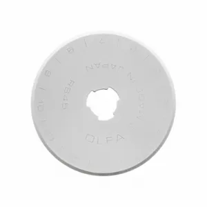 OLFA RB45-5 Rotary Cutter Blade, Straight, 45 mm Blade Dia, Tungsten, 0.3 mm Blade Thickness | CT4MFR 2CJV9