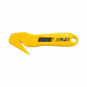 OLFA SK-10 Hook-Style Safety Cutter, 6 1/4 Inch Overall Length, Straight Handle, Textured, Steel | CT4MFY 6ZTL2