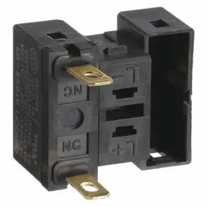 OMRON A165E-01 STI Contact Block, 16 mm Size, Operator, 1NC, 0.5A at 120VAC/DC, Omron A165E, Momentary | CT4MQR 5WRC9