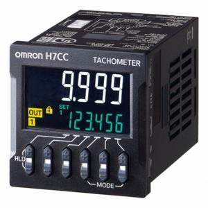 OMRON H7CC-A11 Digitaler Zähler/Drehzahlmesser, 6 Ziffern, 100 bis 240 V, Frontplattentaste, voreingestellter Zähler, LCD | CT4MRQ 803VL1