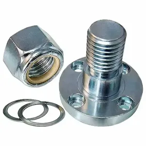 ONDRIVES US FMC-375 Flanged Bulkhead Mount, Steel, Zinc Plated, 0.375 Inch Journal Dia | CT4MXY 802V33