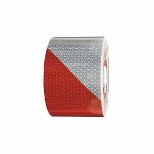 ORALITE 18852 Reflective Tape, 4 Inch Width, 150 Feet Length, Truck and Trailer, Roll | CE9QJR 53TX91