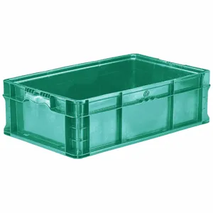 ORBIS NSO2415-7 GREEN Straight Wall Container, 8.2 gal, 24 Inch x 15 Inch x 7 1/2 Inch, Stackable | CT4QFV 8PH68