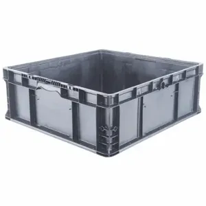 ORBIS NSO2422-9 GREY Straight Wall Container, 15.7 gal, 24 Inch x 22 1/2 Inch x 8 3/4 Inch, Stackable, Gray | CT4QFU 8EEV2