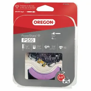 OREGON PS50 Chain With Sharpening Stone, Chain With Sharpening Stone | CT4QGG 6AWH6