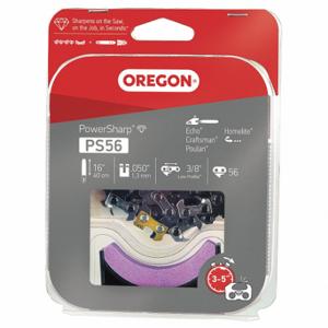 OREGON PS56 Chain With Sharpening Stone, Chain With Sharpening Stone, 16 Inch Chain/56 Drive Link | CT4QGJ 6AWH9