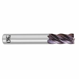OSG 205002211 Square End Mill, Center Cutting, 4 Flutes, 1/4 Inch Milling Dia, 3/4 Inch Length Of Cut | CT6UEM 35CG68