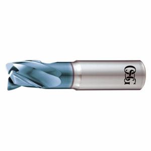 OSG 28730050 Square End Mill, Center Cutting, 3 Flutes, 1/2 Inch Milling Dia, 4 Inch Overall Length | CT6TUL 56GA99