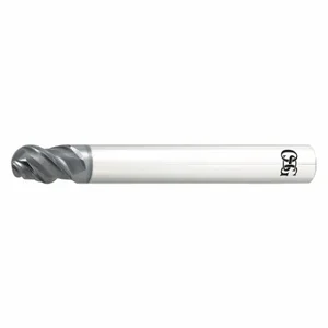 OSG 3090206 Ball End Mill, 3 Flutes, 3 mm Milling Dia, 4.5 mm Length Of Cut | CT4TEA 34ZU17