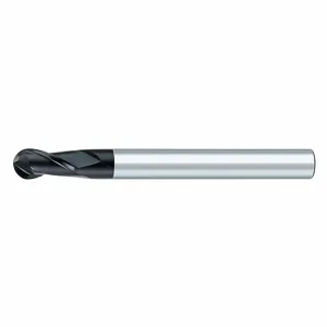 OSG 37110009 Ball End Mill, 2 Flutes, 12 mm Milling Dia, 22 mm Length Of Cut, 200 mm Overall Length | CT4REV 35AR27