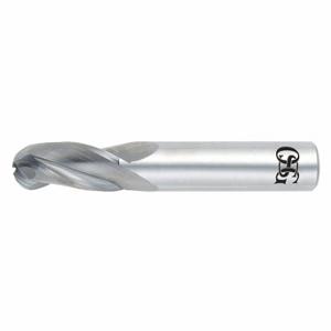 OSG 403-1378-BN Ball End Mill, 3 Flutes, 3.5 mm Milling Dia, 12 mm Length Of Cut, 51 mm Overall Length | CT4TEB 35CW43