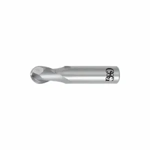 OSG 412-1875-BN11 Ball End Mill, 2 Flutes, 3/16 Inch Milling Dia, 2 Inch Overall Length | CT4RMM 54LJ28