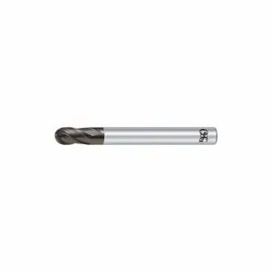 OSG 44301611 Ball End Mill, 4 Flutes, 1/2 Inch Milling Dia, 4.3 Inch Overall Length | CT4TKL 54LH97