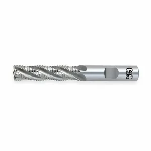 OSG 4520700 Square End Mill, Bright Finish, Non Center Cutting, 8 Flutes, 2 Inch Milling Dia | CT6RQN 2MYL7