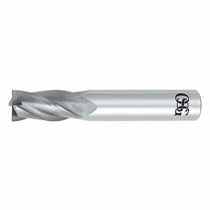 OSG 454-0625 Square End Mill, Carbide, Single End, 1/16 Inch Milling Dia, 4 Flutes | CT6WVR 35CR17