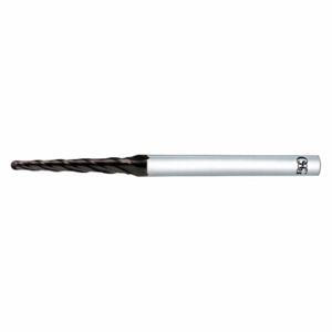 OSG 45810073 Tapered End Mill, Carbide, WXS, 1 Deg Taper Angle per Side, 3/64 Inch Tip Dia | CT6YEU 54LG17
