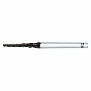 OSG 45810145 Tapered End Mill, Carbide, WXS, 1.5 Deg Taper Angle per Side, 5/64 Inch Tip Dia | CT6YEQ 54LG22