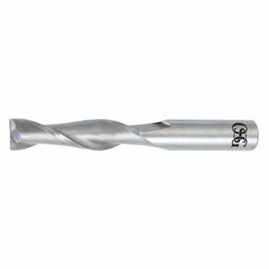 OSG 462-1575 Square End Mill, Center Cutting, 2 Flutes, 4 mm Milling Dia, 19 mm Length Of Cut | CT6THP 35CT02