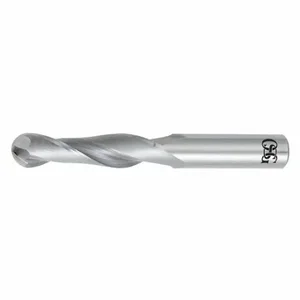 OSG 462-2362-BN Ball End Mill, 2 Flutes, 6 mm Milling Dia, 28 mm Length Of Cut, 76 mm Overall Length | CT4RVF 35CX83