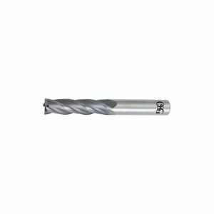 OSG 464-5001 Square End Mill, Center Cutting, 4 Flutes, 1/2 Inch Milling Dia, 4 Inch Overall Length | CT6UCY 35CR99