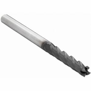 OSG 484-187511 Square End Mill, Center Cutting, 4 Flutes, 3/16 Inch Milling Dia, 1 1/8 Inch Length Of Cut | CT6UKF 2TYD4