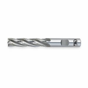 OSG 4912500 Square End Mill, Bright Finish, Non Center Cutting, 6 Flutes, 1 1/4 Inch Milling Dia | CT6RNZ 2PNC1