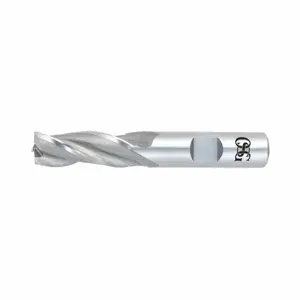 OSG 5312100 Square End Mill, Bright Finish, Center Cutting, 3 Flutes, 5/8 Inch Milling Dia | CT6QYE 35DH20