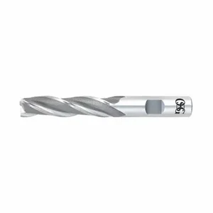 OSG 5362100 Square End Mill, Bright Finish, Center Cutting, 3 Flutes, 5/8 Inch Milling Dia | CT6QYD 35DH82