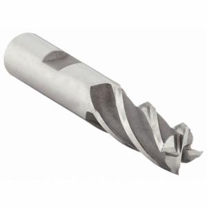 OSG 5411000 Square End Mill, Bright Finish, Center Cutting, 4 Flutes, 1/2 Inch Milling Dia | CT6QZT 35DH95