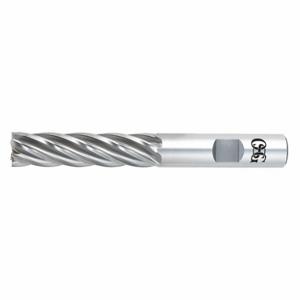 OSG 5466400 Square End Mill, Bright Finish, Center Cutting, 6 Flutes, 2 Inch Milling Dia | CT6REB 35DJ44