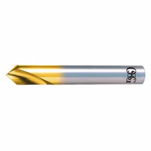 OSG 63706 Spotting Drill Bit, 6.00 mm Drill Bit Size, 13/16 Inch Flute Lg, 72.00 mm Lg, Tin Finish | CT6QAZ 34ZT24