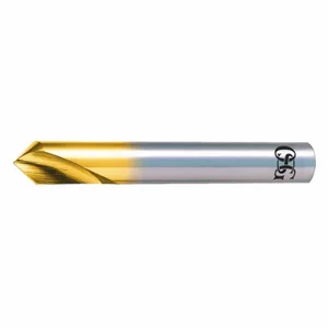 OSG 63703 Spotting Drill Bit, 3.00 mm Drill Bit Size, 11.00 mm Flute Lg, 48.00 mm Lg, Tin Finish | CT6QAQ 34ZT26