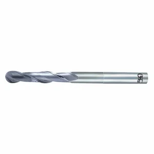 OSG 71100416 Ball End Mill, 2 Flutes, 4 mm Milling Dia, 15 mm Length Of Cut, 55 mm Overall Length | CT4RPU 35CD86