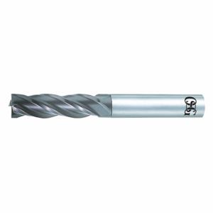 OSG 71400816 Square End Mill, Center Cutting, 4 Flutes, 8 mm Milling Dia, 20 mm Length Of Cut | CT6WUA 35CE16