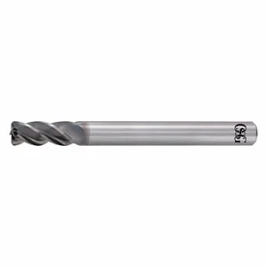 OSG 82106021 Corner Radius End Mill, 4 Flutes, 1/2 Inch Milling Dia, 1 1/4 Inch Length Of Cut | CT4WQR 56GD48