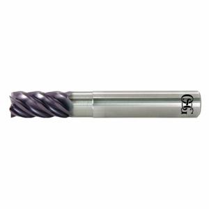 OSG 8555320 Square End Mill, Center Cutting, 5 Flutes, 12 mm Milling Dia, 24 mm Length Of Cut | CT6UYV 56FZ86