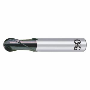 OSG 90101111 Ball End Mill, 5 Flutes, 1/4 Inch Milling Dia, 2 Inch Overall Length | CT4TUW 35CC52