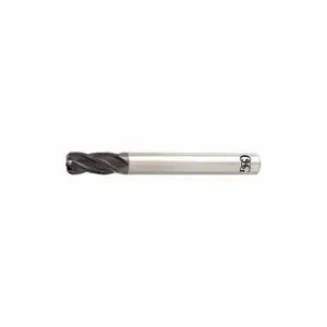 OSG HP434-1181 Corner Radius End Mill, Carbide, Tialn Finish, 3 mm Milling Dia, 0.20 mm Corner Radius | CT4XDL 35CM43