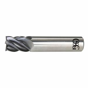 OSG VGM5-0007 Square End Mill, Center Cutting, 5 Flutes, 1/8 Inch Milling Dia, 3/8 Inch Length Of Cut | CT6UYN 61LD94